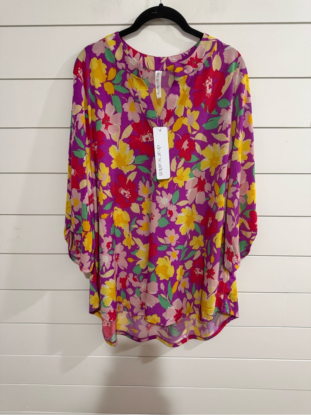 Dear Scarlett Floral Tunic Blouse